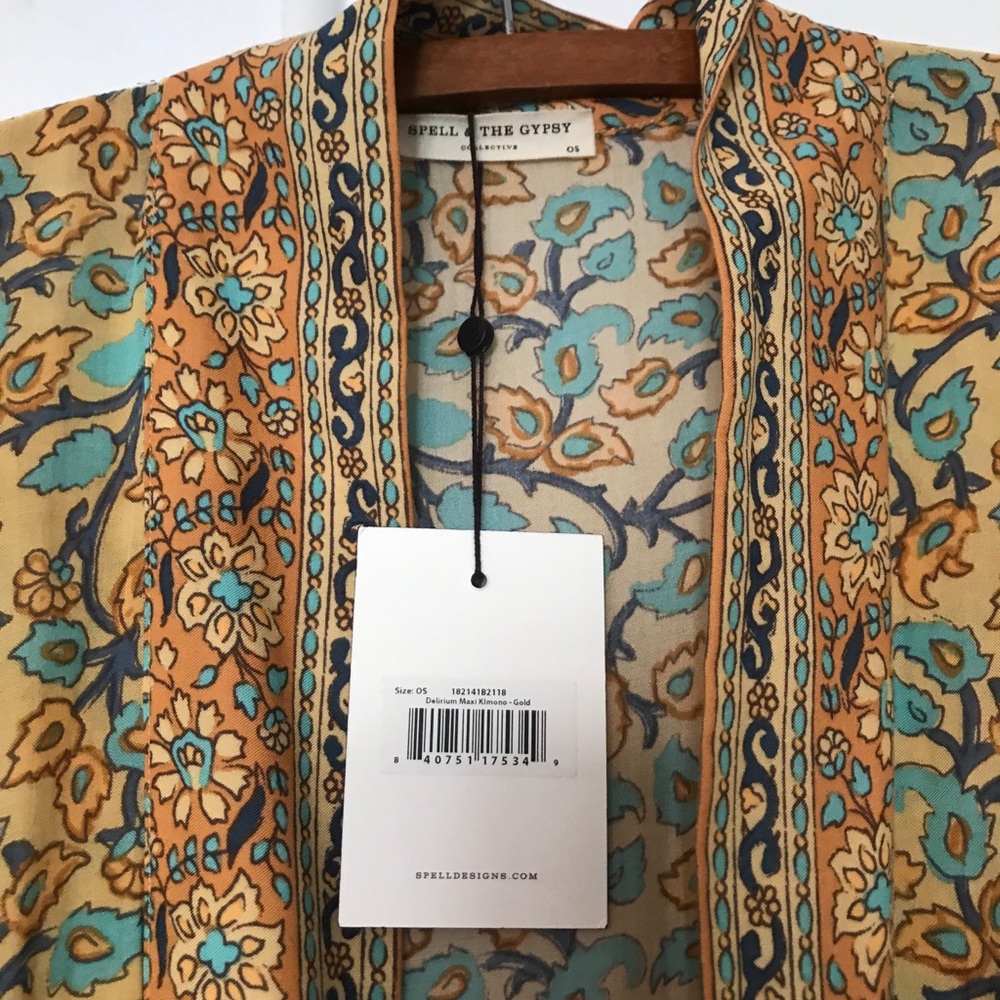 Spell Gypsy Delirium Maxi Kimono NWT OS